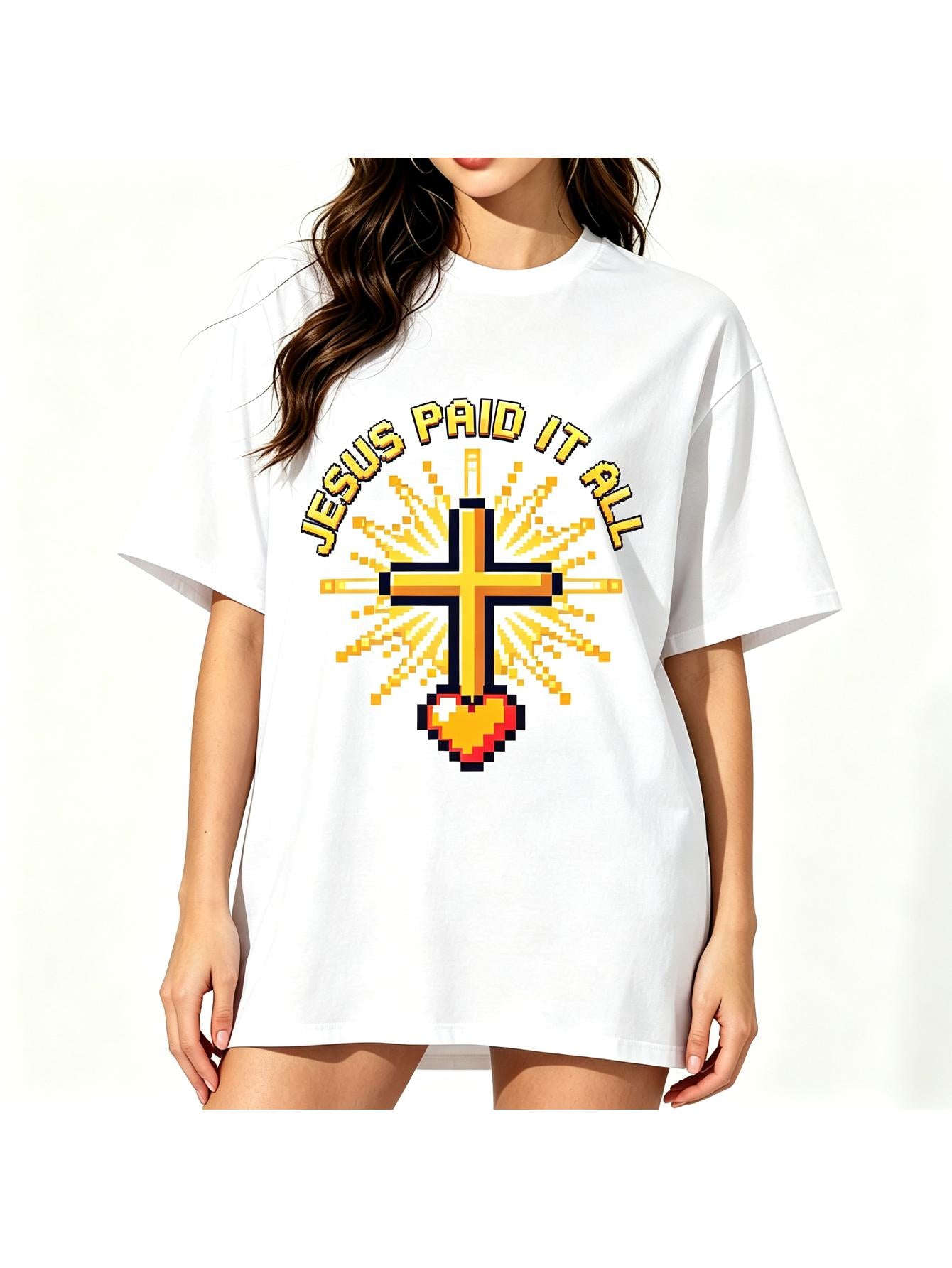 Jesus Paid It All Christian Faith Design T-Shirt