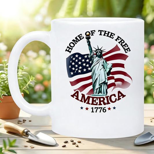 Home of the Free America 1776 Ceramic Mug