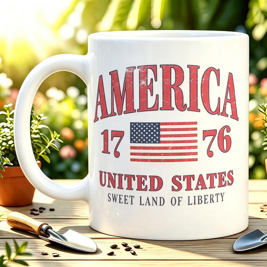 America 1776 Sweet Land of Liberty Ceramic Mug