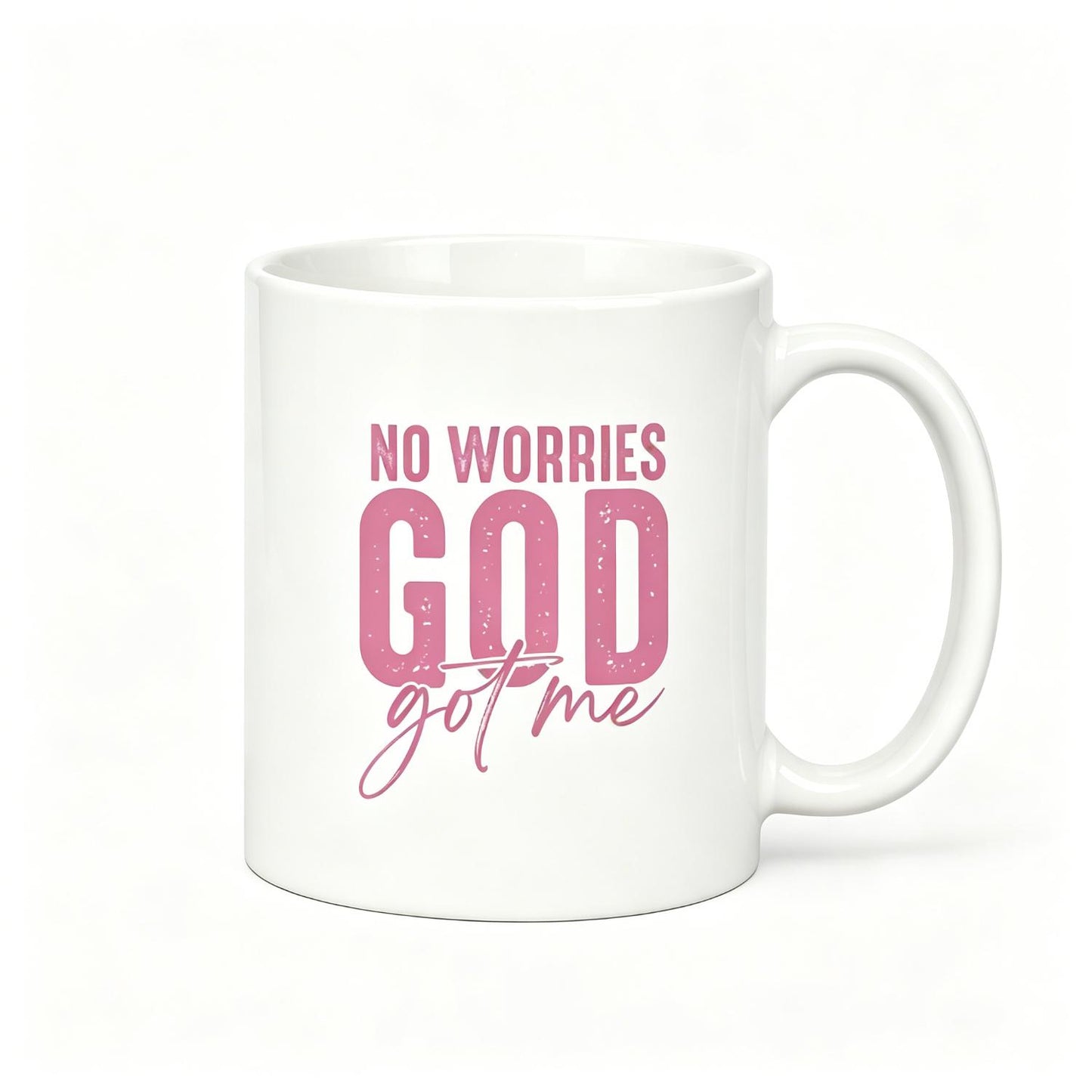 Uplifting and Spiritual Tee: "Unafraid" and "No Worries" Statements for a Confident Faith - filled Look Reusable Coffee Cups Ceramic Cup Gifts Cup 11Oz Ceramic Mug