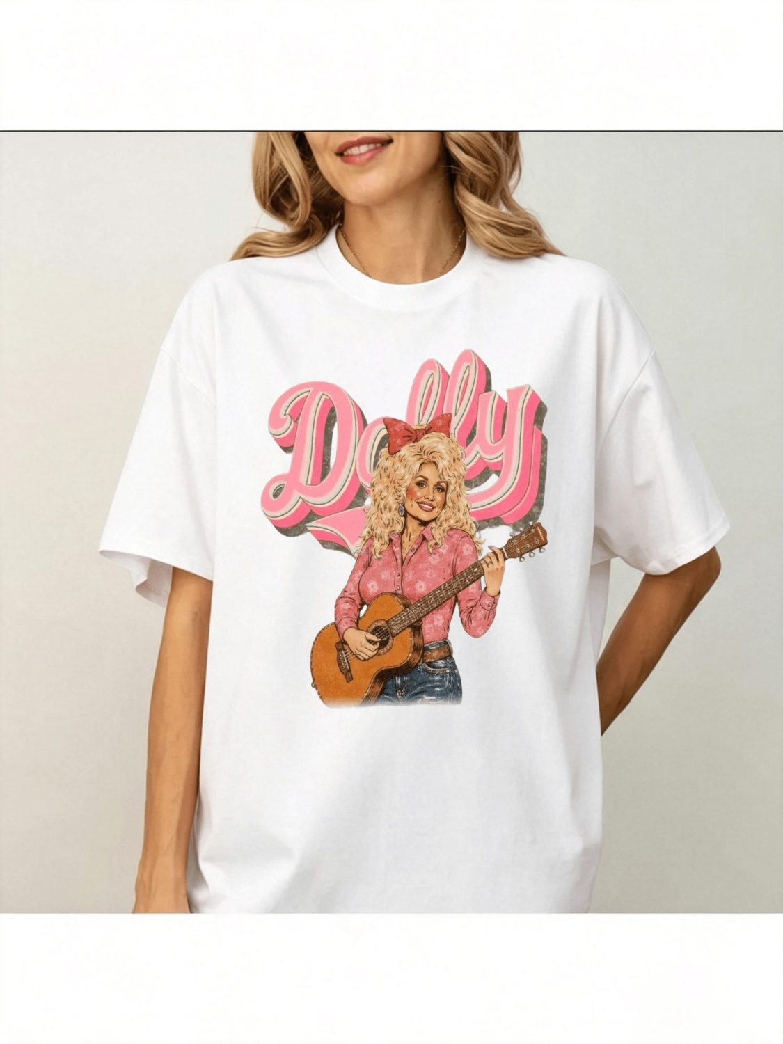 Women's Plus Size Retro Dolly Graphic T-Shirt