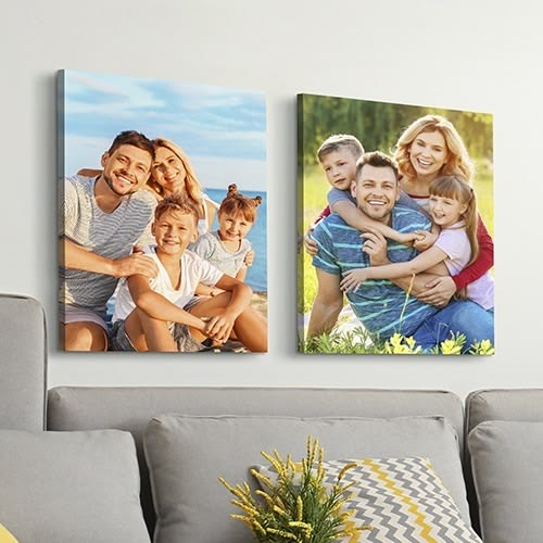 Custom Family Photo Canvas: A Real Customer Home Spotlight