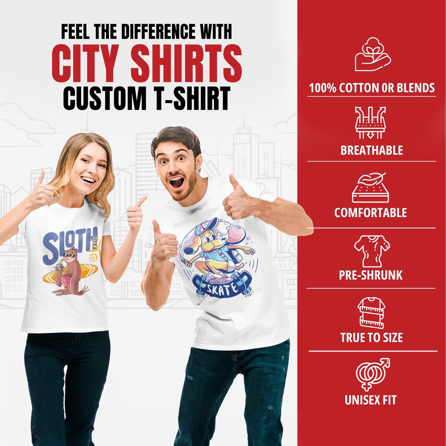 Add Your Own and Text Design Custom Personalized Adult T-Shirt Tee