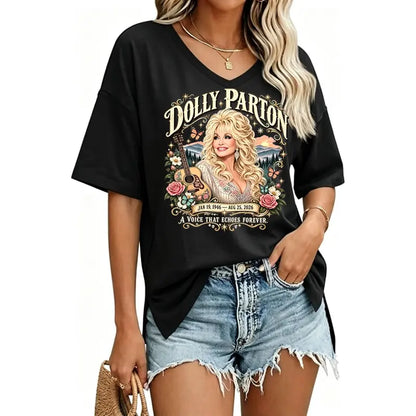 Dolly Parton Memorial T-Shirt – Country Music Legend Tribute Graphic Tee