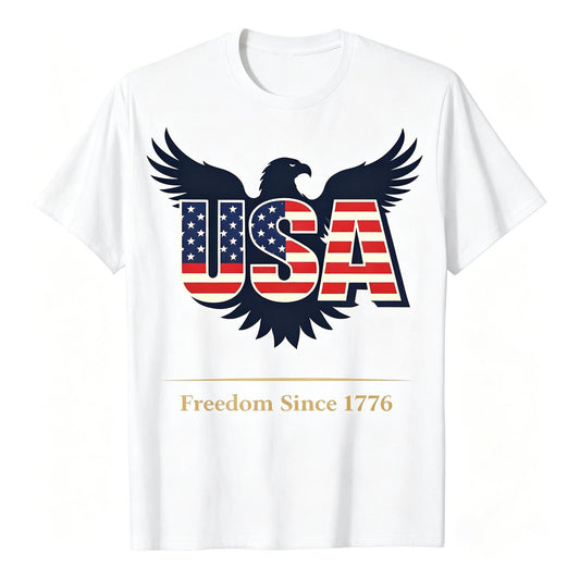 4th of July America US Flag Patriotic 250th Anniversary USA T-Shirt