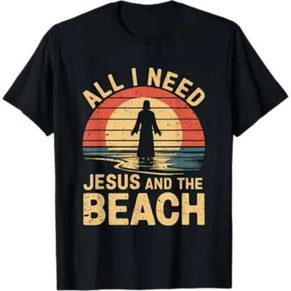 Jesus and The Beach Tee Cute Christian Vacation Shirt My summer uniform? Jesus + the beach, obviously