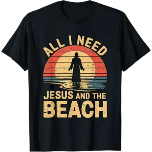 Jesus and The Beach Tee Cute Christian Vacation Shirt My summer uniform? Jesus + the beach, obviously