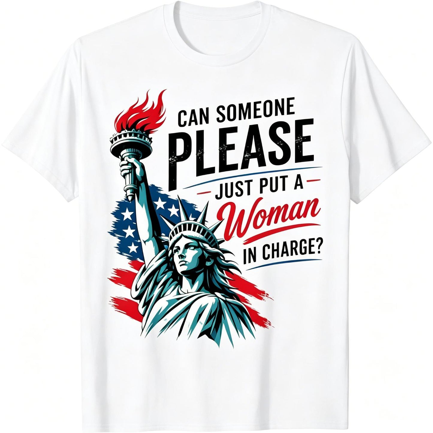 Patriotic USA 250th Anniversary Feminist 4th of July Women T-Shirt
