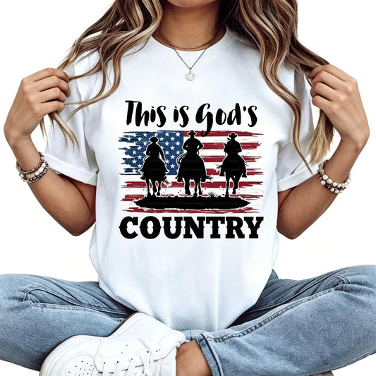 This Is God’s Country Patriotic Horse Riders T-Shirt