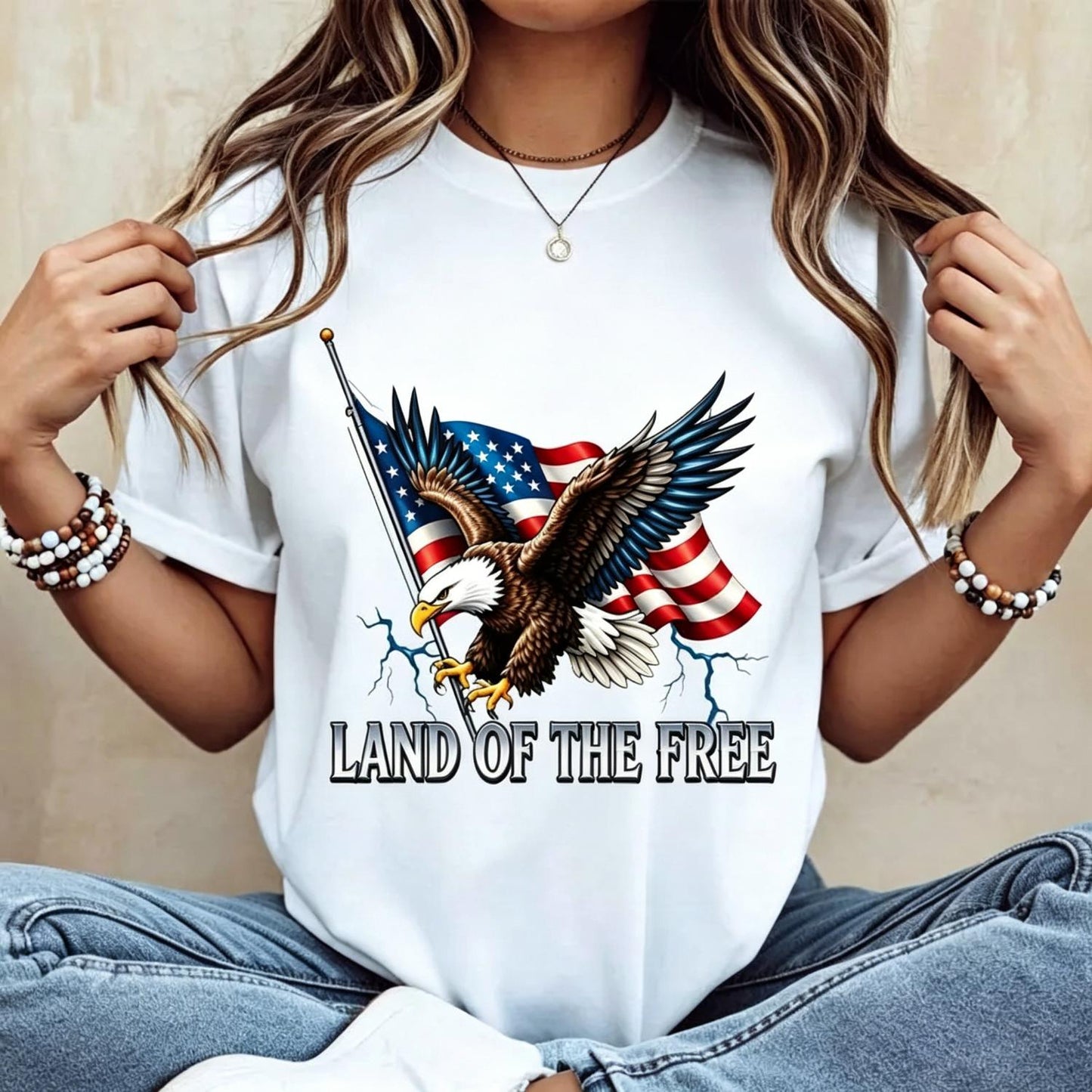 Memorial Day T-shirt American Eagle Independence Day 250 Years 1776 2026 T-Shirt White Patriotic Flag And Bird Design For Celebrations And National Events