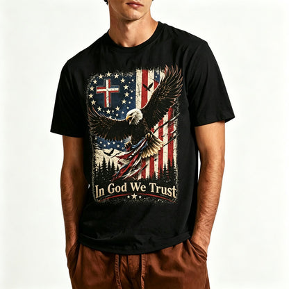 Men'S T-Shirt American Flag 250Th Anniversary 1776-2026 Retro Print Coded Men'S T-Shirt Printed Round Neck T-Shirt, Summer Casual Vacation Men'S Short Sleeve Top