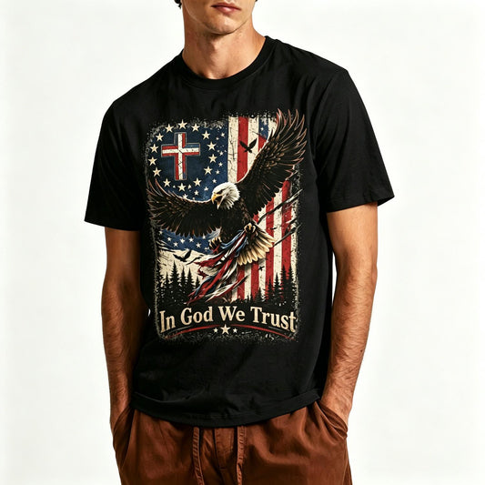 Men'S T-Shirt American Flag 250Th Anniversary 1776-2026 Retro Print Coded Men'S T-Shirt Printed Round Neck T-Shirt, Summer Casual Vacation Men'S Short Sleeve Top