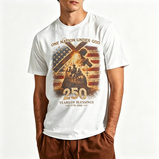 One Nation Under God 250 Years of Blessings T-Shirt