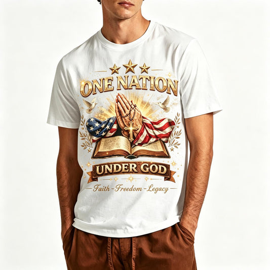 One Nation Under God Faith Freedom Legacy T-Shirt