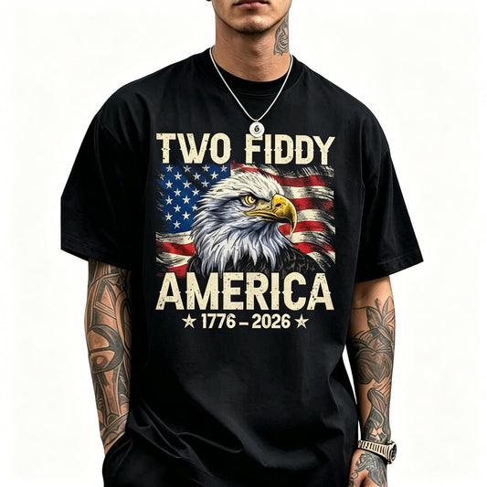 Vintage Eagle Two Fiddy 250 Year American 1776 2026 Birthday Tank Top