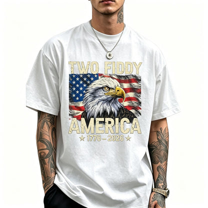 Vintage Eagle Two Fiddy 250 Year American 1776 2026 Birthday Tank Top