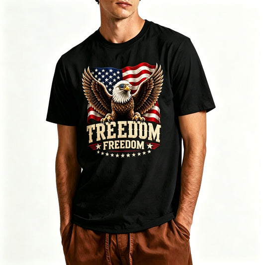 Two Fiddy 2 Fiddy 250 Anniversary 4th of July USA Flag Eagle T-Shirt