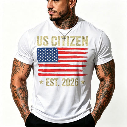 Men's Women's US Citizenship Decoration American New USA Citizen T-Shirt