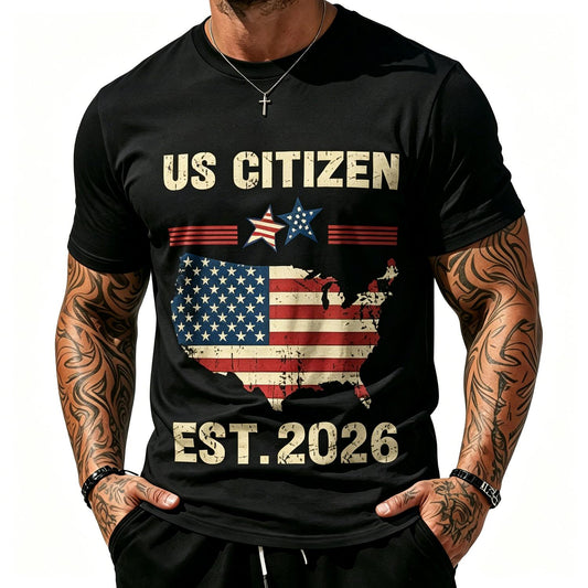 US Citizen Est 2026 Immigrant New American Citizenship Party T-Shirt