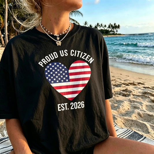 US Citizenship 2026 Decoration USA New American Citizen T-Shirt