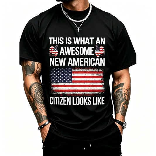 Awesome New American Flag US Citizenship USA US Citizen T-Shirt