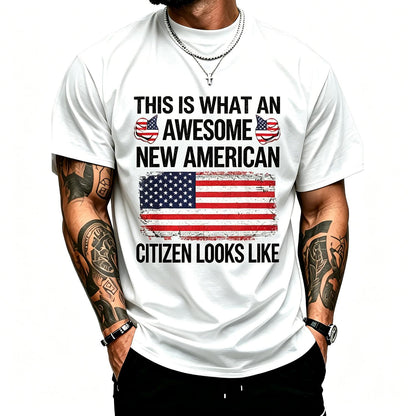 Awesome New American Flag US Citizenship USA US Citizen T-Shirt