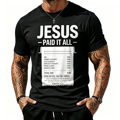 Jesus Paid It Praise Baptism Bible Verse Baptized Christian T-Shirt