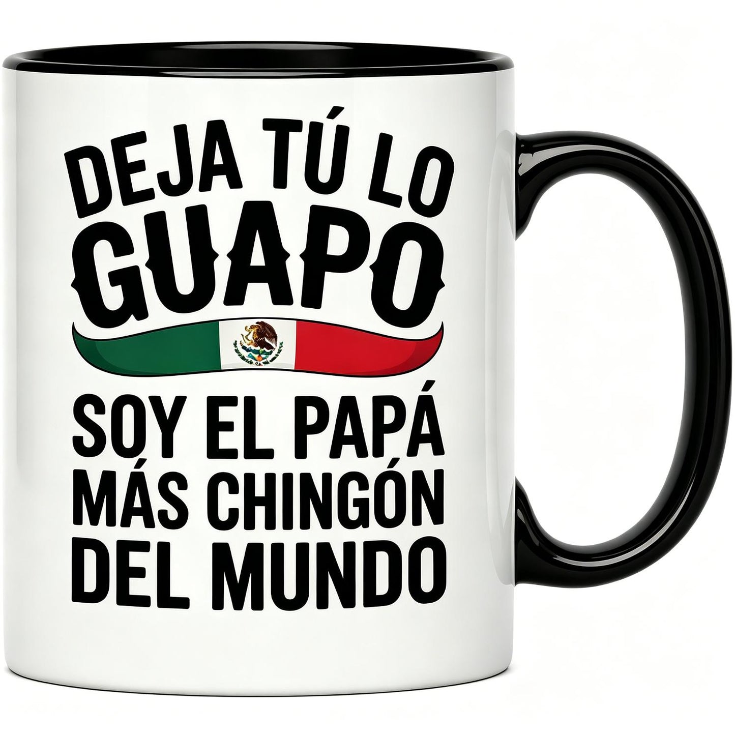Casitika Regalos Para Papa. Mexican Dad 11 oz Mug. Soy El Papa Mas Chingon Del Mundo, Latino Father Gift for Cumpleanos or Dia del Padre