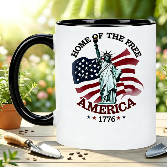 Home of the Free America 1776 Ceramic Mug