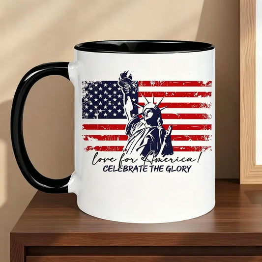 Love for America Statue of Liberty Ceramic Mug