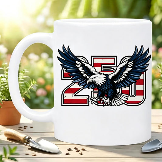 America 250 Bald Eagle Ceramic Mug