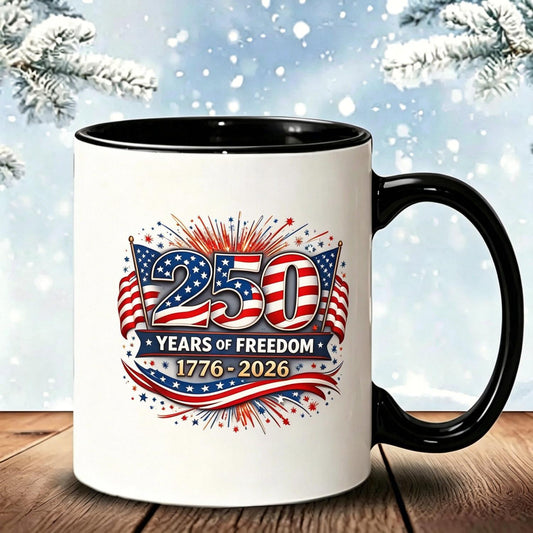 250 Years of Freedom 1776–2026 Ceramic Mug