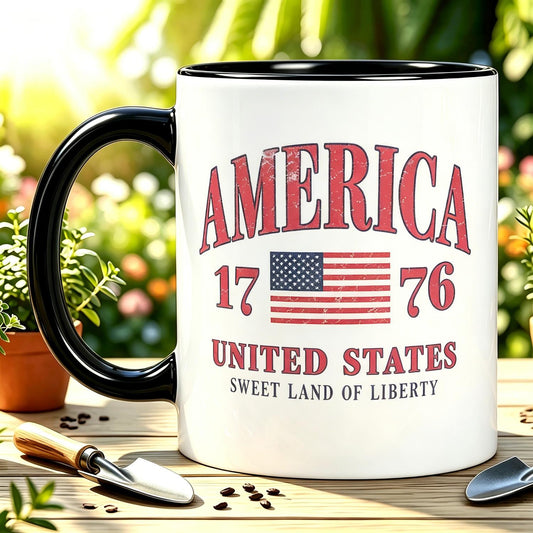 America 1776 Sweet Land of Liberty Ceramic Mug