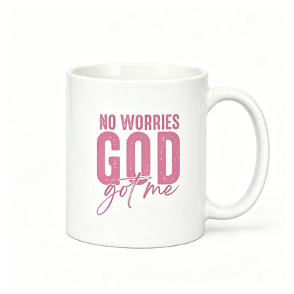 Uplifting and Spiritual Tee: "Unafraid" and "No Worries" Statements for a Confident Faith - filled Look Reusable Coffee Cups Ceramic Cup Gifts Cup 11Oz Ceramic Mug