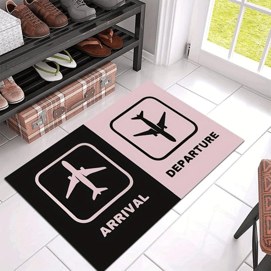 Airport Arrival & Departure Flannel Mat