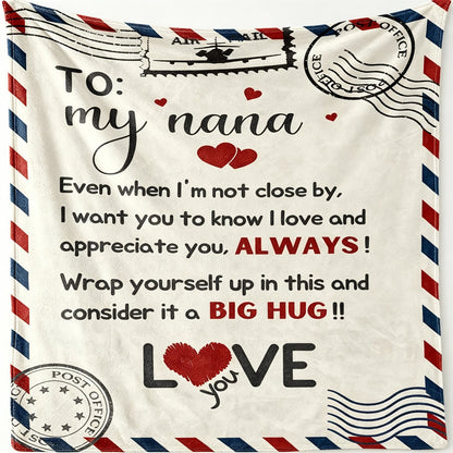 To My Grammy Flannel Throw Blanket