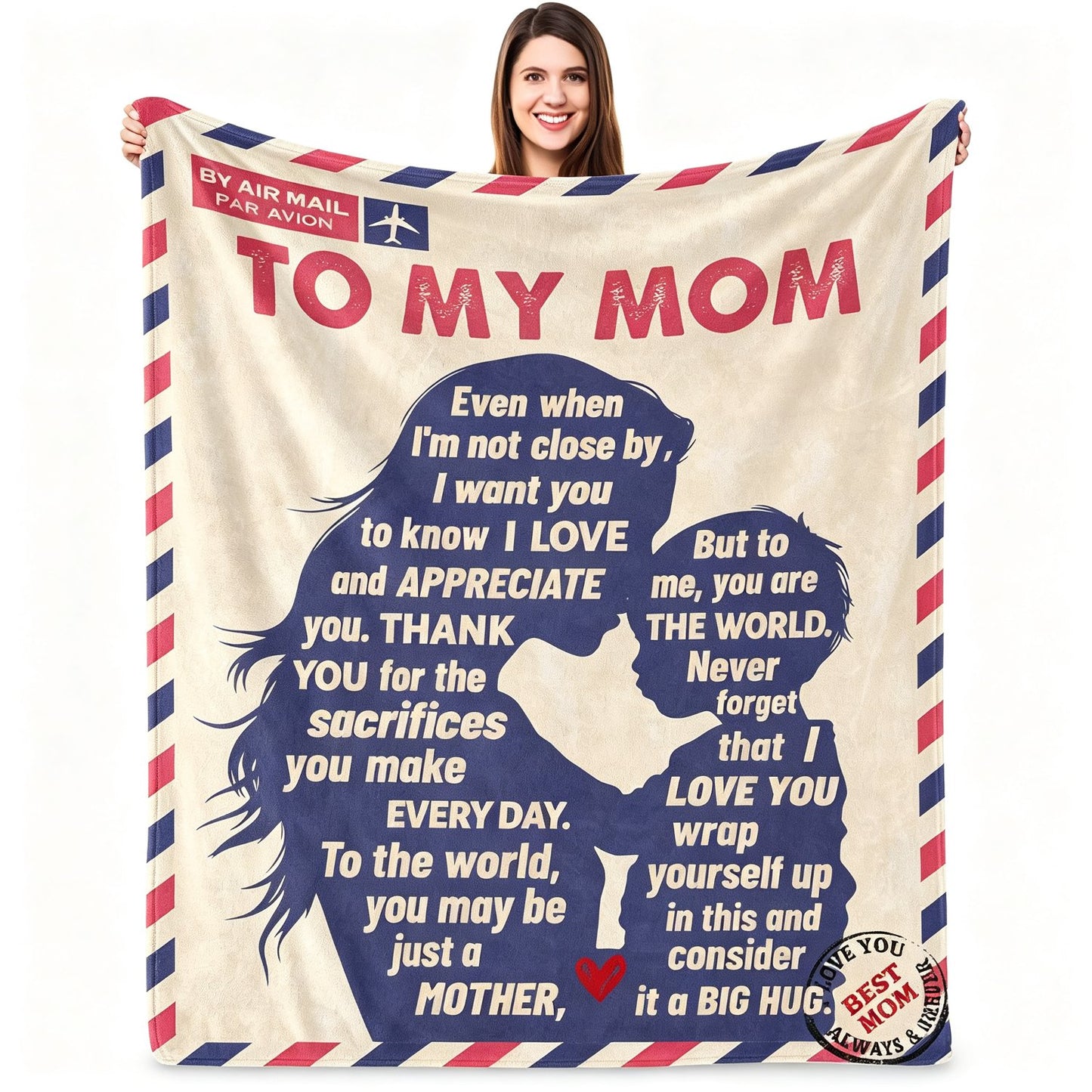 To My Wife Love Blanket from Husband – Forever & Always Gift