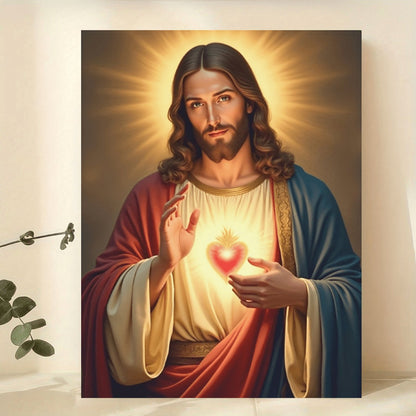 Sacred Heart of Jesus Christian Canvas Wall Art