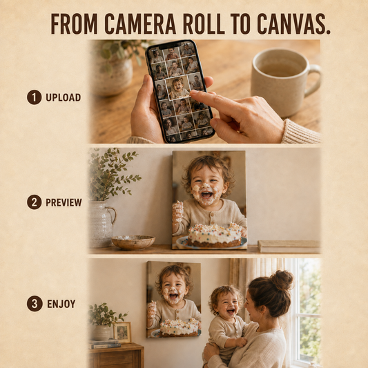 Custom Photo Canvas Print – Upload Your Own Image