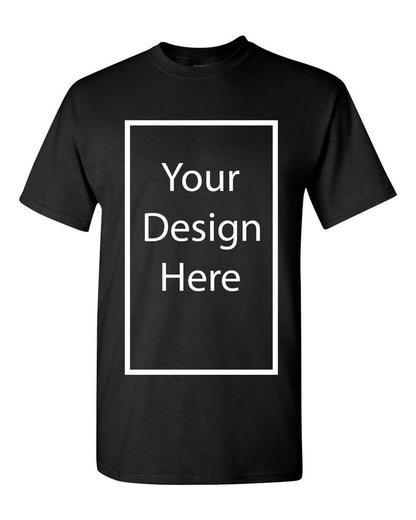 Add Your Own and Text Design Custom Personalized Adult T-Shirt Tee