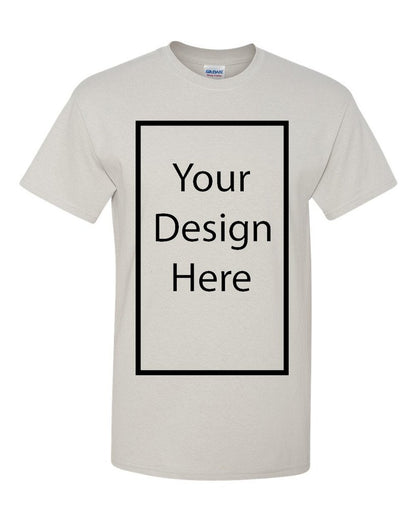 Add Your Own and Text Design Custom Personalized Adult T-Shirt Tee