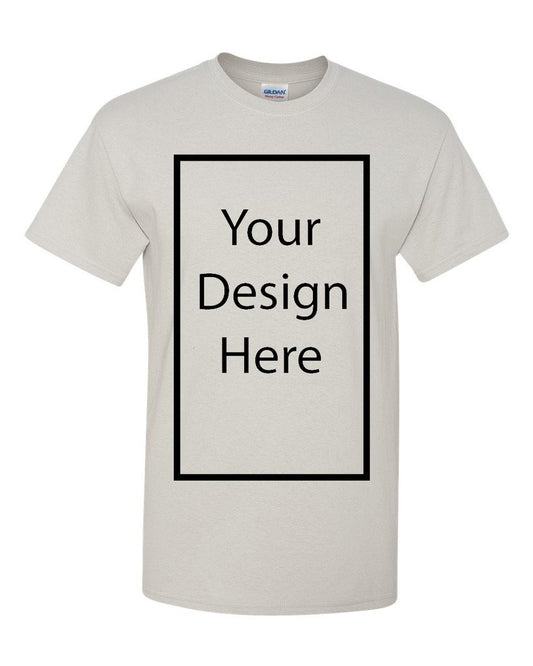 Add Your Own and Text Design Custom Personalized Adult T-Shirt Tee