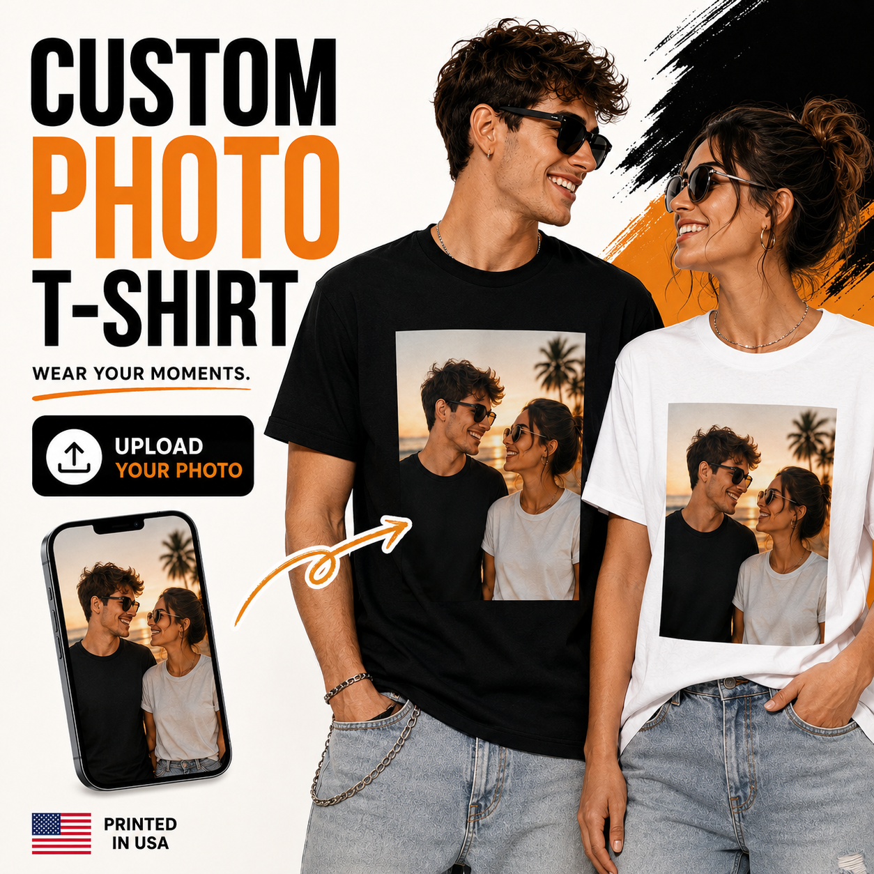 Custom Photo T-Shirt – Upload Your Own Image
