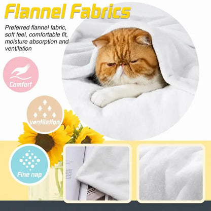 Watercolor Halloween Flannel Throw Blanket - product view 7