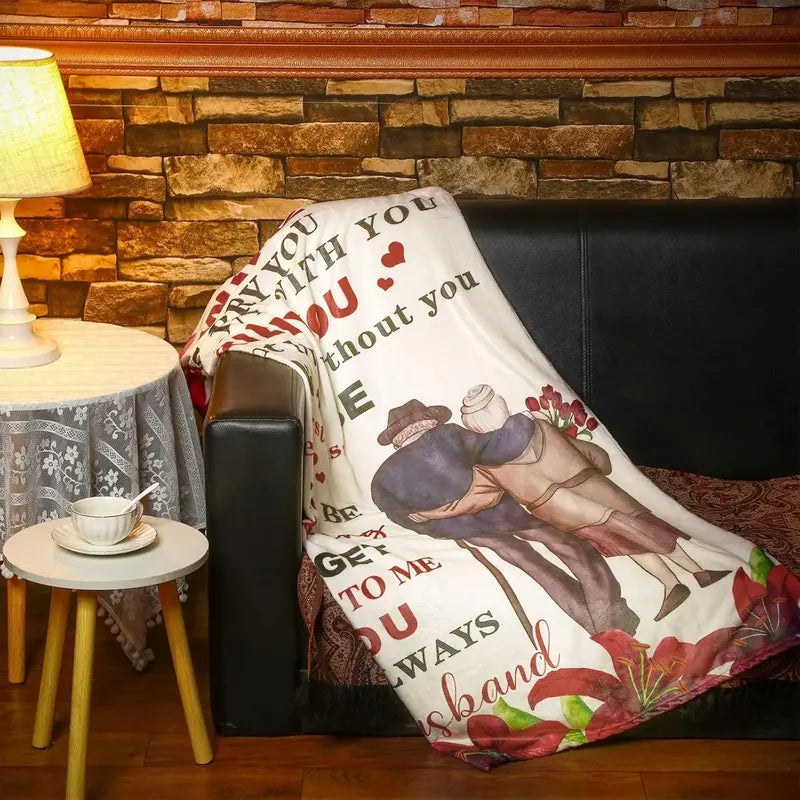 To My Wife Love Blanket from Husband – Forever & Always Gift