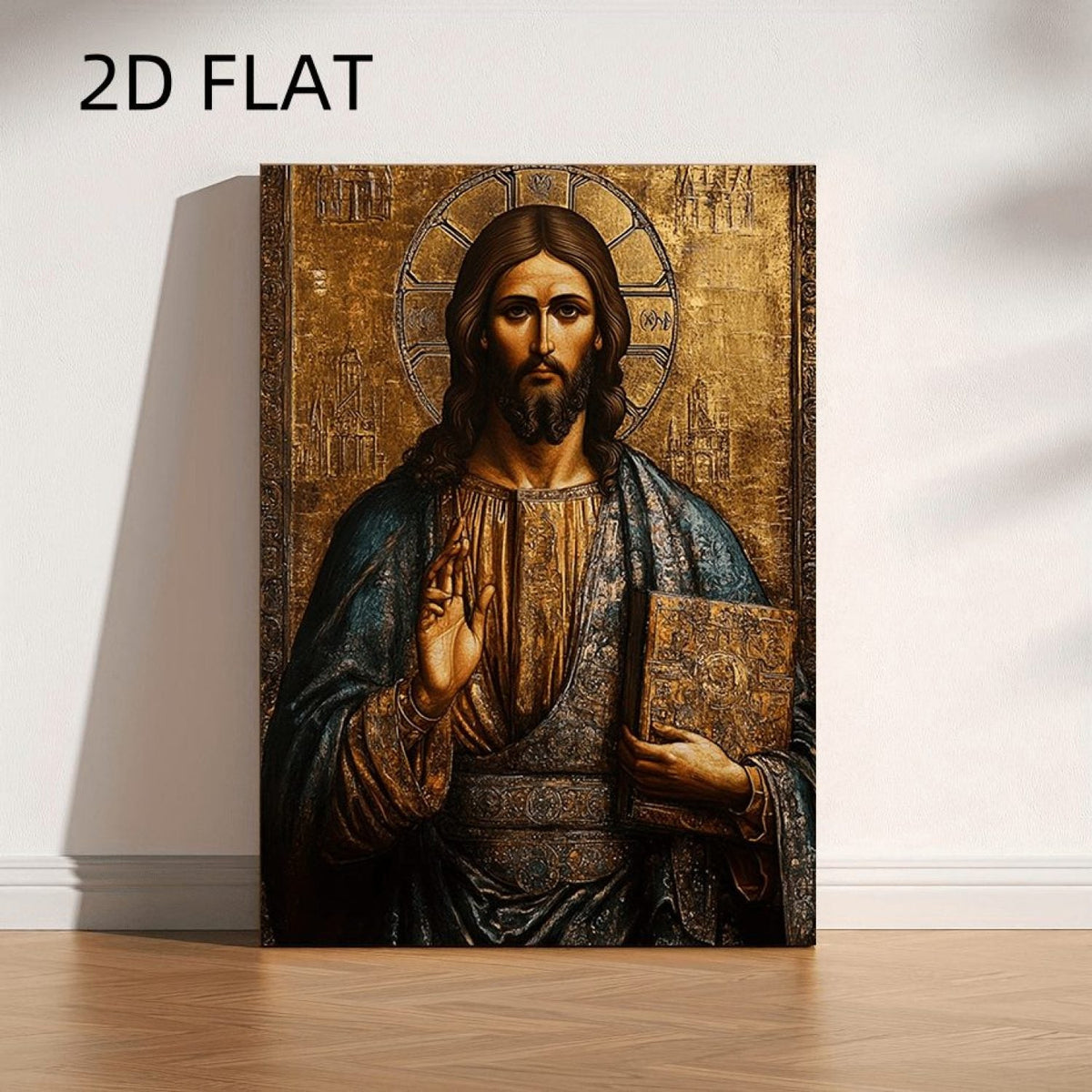 Christ Pantocrator Icon Christian Canvas Wall Art