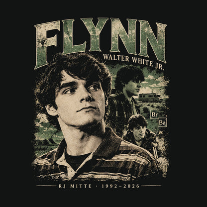 Standalone complete Flynn Walter White Jr long sleeve front artwork shown without garment