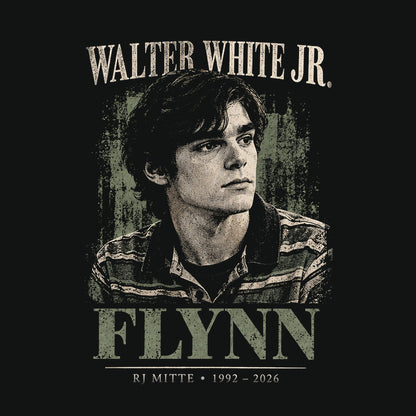 Complete standalone Walter White Jr Flynn T-shirt graphic artwork matching main product