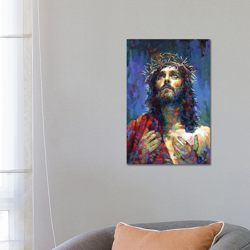 Jesus Christ by Leon Devenice canvas print detail