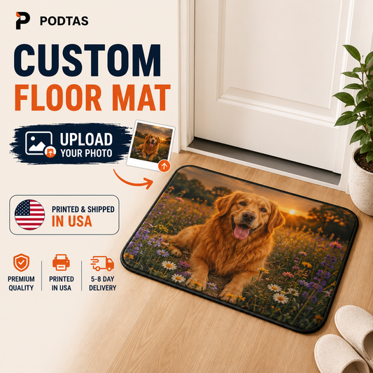 Custom Photo Floor Mat – Upload Your Own Image